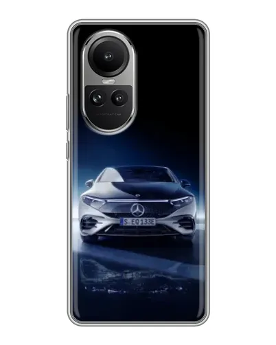 Чехол для OPPO Reno 10 Pro с картинкой «Ночной Mercedes EQ» Чехол для OPPO Reno 10 Pro с картинкой «Ночной Mercedes EQ»