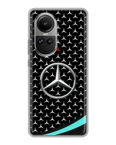 Чехол для OPPO Reno 10 Pro с картинкой «Mercedes — бирюзовый акцент» Чехол для OPPO Reno 10 Pro с картинкой «Mercedes — бирюзовый акцент»