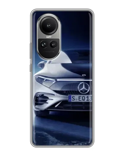 Чехол для OPPO Reno 10 Pro с картинкой «Mercedes EQ — будущее» Чехол для OPPO Reno 10 Pro с картинкой «Mercedes EQ — будущее»