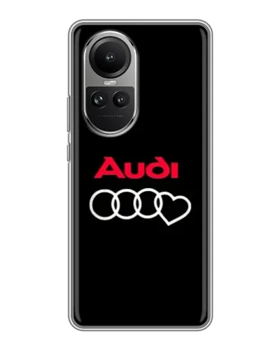 Чехол для OPPO Reno 10 Pro с картинкой «Логотип Audi Heart» Чехол для OPPO Reno 10 Pro с картинкой «Логотип Audi Heart»