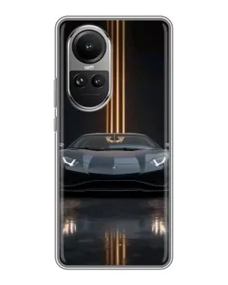 Чехол для OPPO Reno 10 Pro с картинкой «Lamborghini золотые линии» Чехол для OPPO Reno 10 Pro с картинкой «Lamborghini золотые линии»
