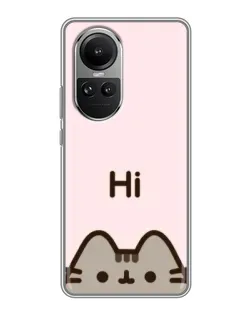 Чохол для OPPO Reno 10 Pro з картинкою «Пушин каже Hi» Чохол для OPPO Reno 10 Pro з картинкою «Пушин каже Hi»