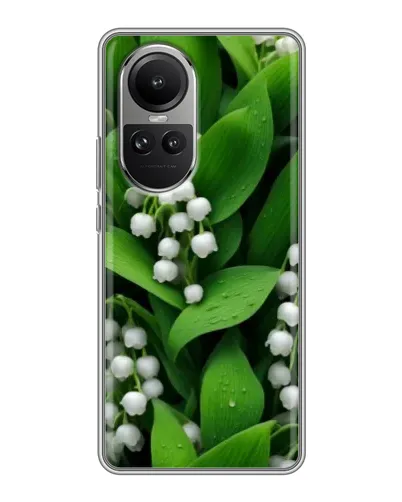 Чехол для OPPO Reno 10 Pro с картинкой «Ландыши в зелени» Чехол для OPPO Reno 10 Pro с картинкой «Ландыши в зелени»