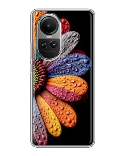 Чехол для OPPO Reno 10 Pro с картинкой «Радужный цветок» Чехол для OPPO Reno 10 Pro с картинкой «Радужный цветок»