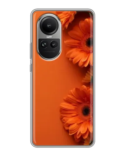 Чехол для OPPO Reno 10 Pro с картинкой «Оранжевые герберы» Чехол для OPPO Reno 10 Pro с картинкой «Оранжевые герберы»