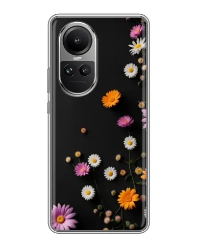 Чехол для OPPO Reno 10 Pro с картинкой «Цветочная композиция» Чехол для OPPO Reno 10 Pro с картинкой «Цветочная композиция»