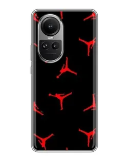 Чохол для OPPO Reno 10 з картинкою «Jordan Red Pattern» Чохол для OPPO Reno 10 з картинкою «Jordan Red Pattern»