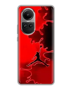 Чехол для OPPO Reno 10 с картинкой «Jordan Red Smoke»