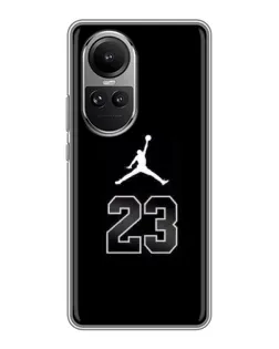 Чехол для OPPO Reno 10 с картинкой «Jordan Flight 23»