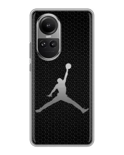 Чехол для OPPO Reno 10 с картинкой «Jordan Dark Carbon»