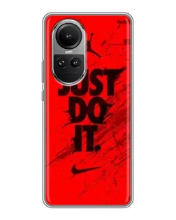 Чехол для OPPO Reno 10 с картинкой «Nike Just Do It»