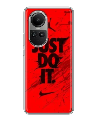 Чехол для OPPO Reno 10 с картинкой «Nike Just Do It»