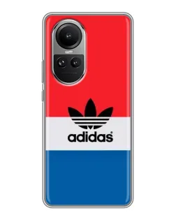 Чохол для OPPO Reno 10 з картинкою «Ретро блоки Adidas»