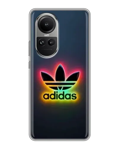Чехол для OPPO Reno 10 с картинкой «Неоновый Adidas» Чехол для OPPO Reno 10 с картинкой «Неоновый Adidas»