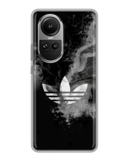 Чохол для OPPO Reno 10 з картинкою «Абстрактний дим Adidas»