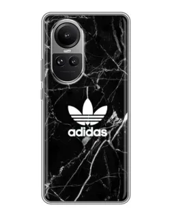 Чохол для OPPO Reno 10 з картинкою «Білий мармур Adidas»