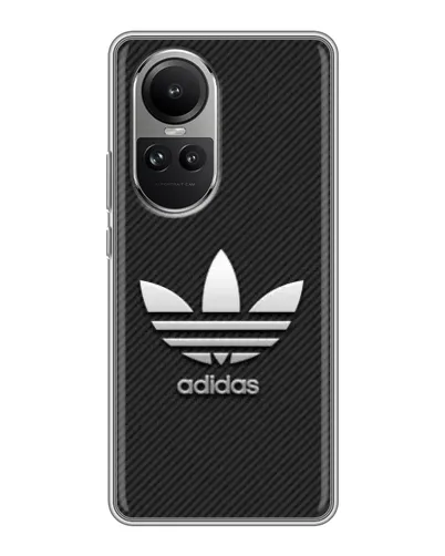 Чехол для OPPO Reno 10 с картинкой «Adidas Карбоновая текстура» Чехол для OPPO Reno 10 с картинкой «Adidas Карбоновая текстура»