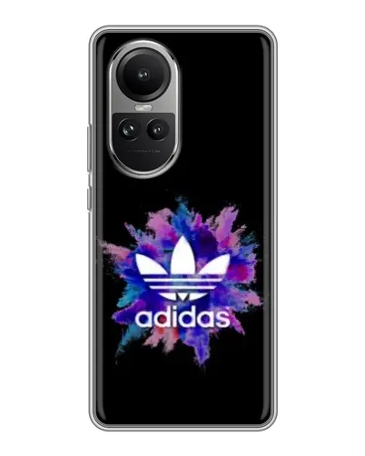 Чехол для OPPO Reno 10 с картинкой «Взрыв красок Adidas» Чехол для OPPO Reno 10 с картинкой «Взрыв красок Adidas»
