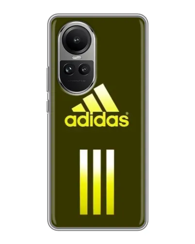 Чехол для OPPO Reno 10 с картинкой «Оливковый градиент Adidas» Чехол для OPPO Reno 10 с картинкой «Оливковый градиент Adidas»