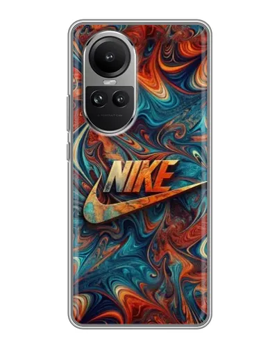 Чехол для OPPO Reno 10 с картинкой «Nike в абстракции» Чехол для OPPO Reno 10 с картинкой «Nike в абстракции»