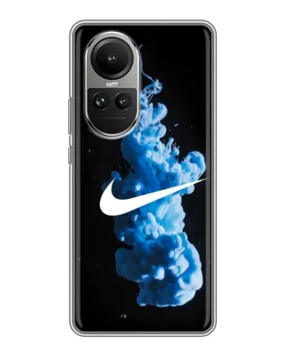 Чехол для OPPO Reno 10 с картинкой «Nike и синий дым» Чехол для OPPO Reno 10 с картинкой «Nike и синий дым»