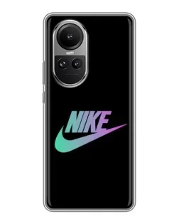 Чехол для OPPO Reno 10 с картинкой «Nike — городская ночь»
