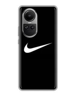 Чехол для OPPO Reno 10 с картинкой «Минималистический Найк»