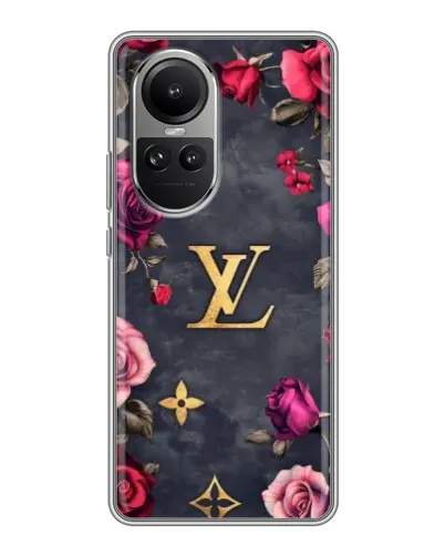 Чехол для OPPO Reno 10 с картинкой «Цветочный Louis Vuitton» Чехол для OPPO Reno 10 с картинкой «Цветочный Louis Vuitton»