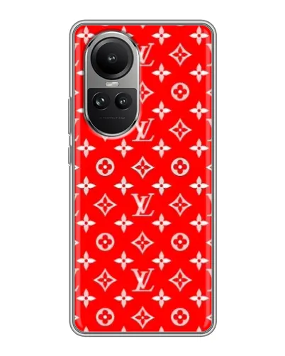 Чехол для OPPO Reno 10 с картинкой «Яркий паттерн LV» Чехол для OPPO Reno 10 с картинкой «Яркий паттерн LV»