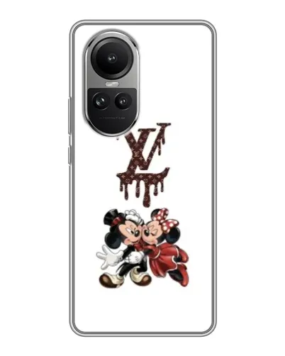 Чехол для OPPO Reno 10 с картинкой «LV и Микки Маус» Чехол для OPPO Reno 10 с картинкой «LV и Микки Маус»
