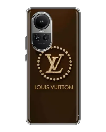 Чехол для OPPO Reno 10 с картинкой «LV — золотая печать» Чехол для OPPO Reno 10 с картинкой «LV — золотая печать»