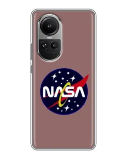 Чохол для OPPO Reno 10 з картинкою «NASA — ретро космос»