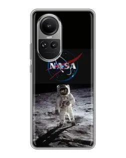 Чохол для OPPO Reno 10 з картинкою «Астронавт на Місяці»
