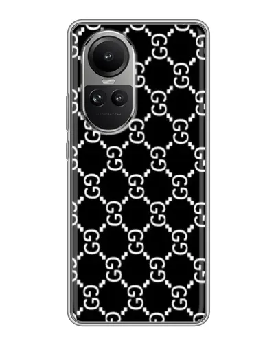 Чехол для OPPO Reno 10 с картинкой «Gucci — сетчатый паттерн» Чехол для OPPO Reno 10 с картинкой «Gucci — сетчатый паттерн»