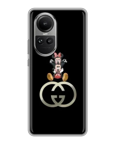 Чехол для OPPO Reno 10 с картинкой «Минни Маус на лого» Чехол для OPPO Reno 10 с картинкой «Минни Маус на лого»