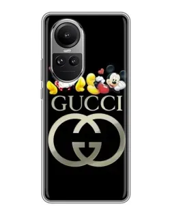 Чохол для OPPO Reno 10 з картинкою «Gucci — герої Disney»