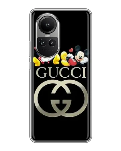 Чехол для OPPO Reno 10 с картинкой «Gucci — герои Disney» Чехол для OPPO Reno 10 с картинкой «Gucci — герои Disney»