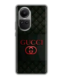 Чохол для OPPO Reno 10 з картинкою «Gucci — стьобаний чорний»