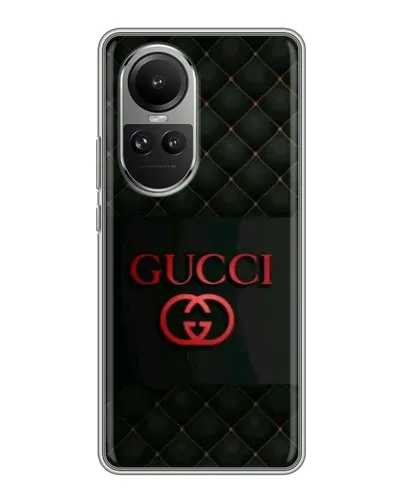 Чехол для OPPO Reno 10 с картинкой «Gucci — стеганый черный» Чехол для OPPO Reno 10 с картинкой «Gucci — стеганый черный»