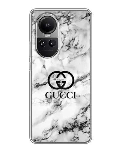 Чехол для OPPO Reno 10 с картинкой «Gucci — мраморный шик» Чехол для OPPO Reno 10 с картинкой «Gucci — мраморный шик»