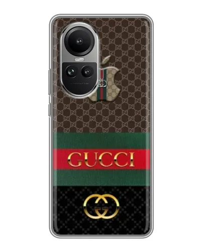 Чехол для OPPO Reno 10 с картинкой «Gucci — брендированный десерт» Чехол для OPPO Reno 10 с картинкой «Gucci — брендированный десерт»