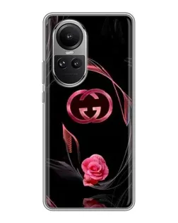 Чохол для OPPO Reno 10 з картинкою «Gucci — неонова троянда»