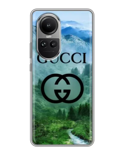 Чехол для OPPO Reno 10 с картинкой «Gucci — горный пейзаж» Чехол для OPPO Reno 10 с картинкой «Gucci — горный пейзаж»
