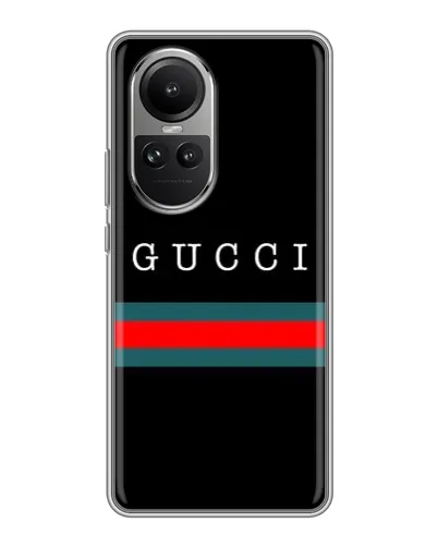 Чехол для OPPO Reno 10 с картинкой «Gucci — красный пояс» Чехол для OPPO Reno 10 с картинкой «Gucci — красный пояс»