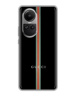 Чохол для OPPO Reno 10 з картинкою «Gucci — строга лінія»