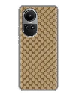Чохол для OPPO Reno 10 з картинкою «Gucci — класичний беж»