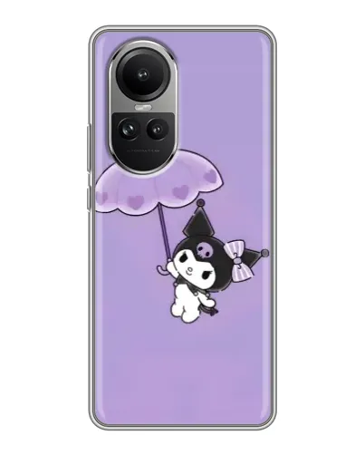 Чохол для OPPO Reno 10 з картинкою «Kuromi з парасолькою»