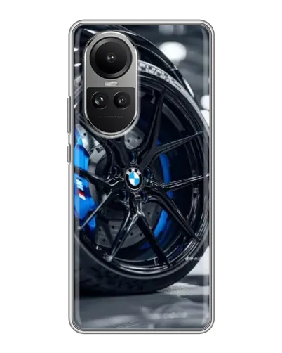 Чехол для OPPO Reno 10 с картинкой «Колесо BMW вблизи» Чехол для OPPO Reno 10 с картинкой «Колесо BMW вблизи»