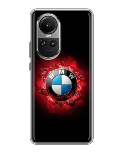 Чехол для OPPO Reno 10 с картинкой «Логотип BMW — вспышка» Чехол для OPPO Reno 10 с картинкой «Логотип BMW — вспышка»