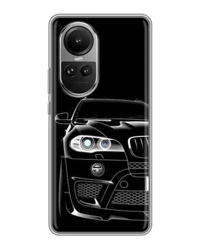 Чехол для OPPO Reno 10 с картинкой «Темный силуэт BMW» Чехол для OPPO Reno 10 с картинкой «Темный силуэт BMW»